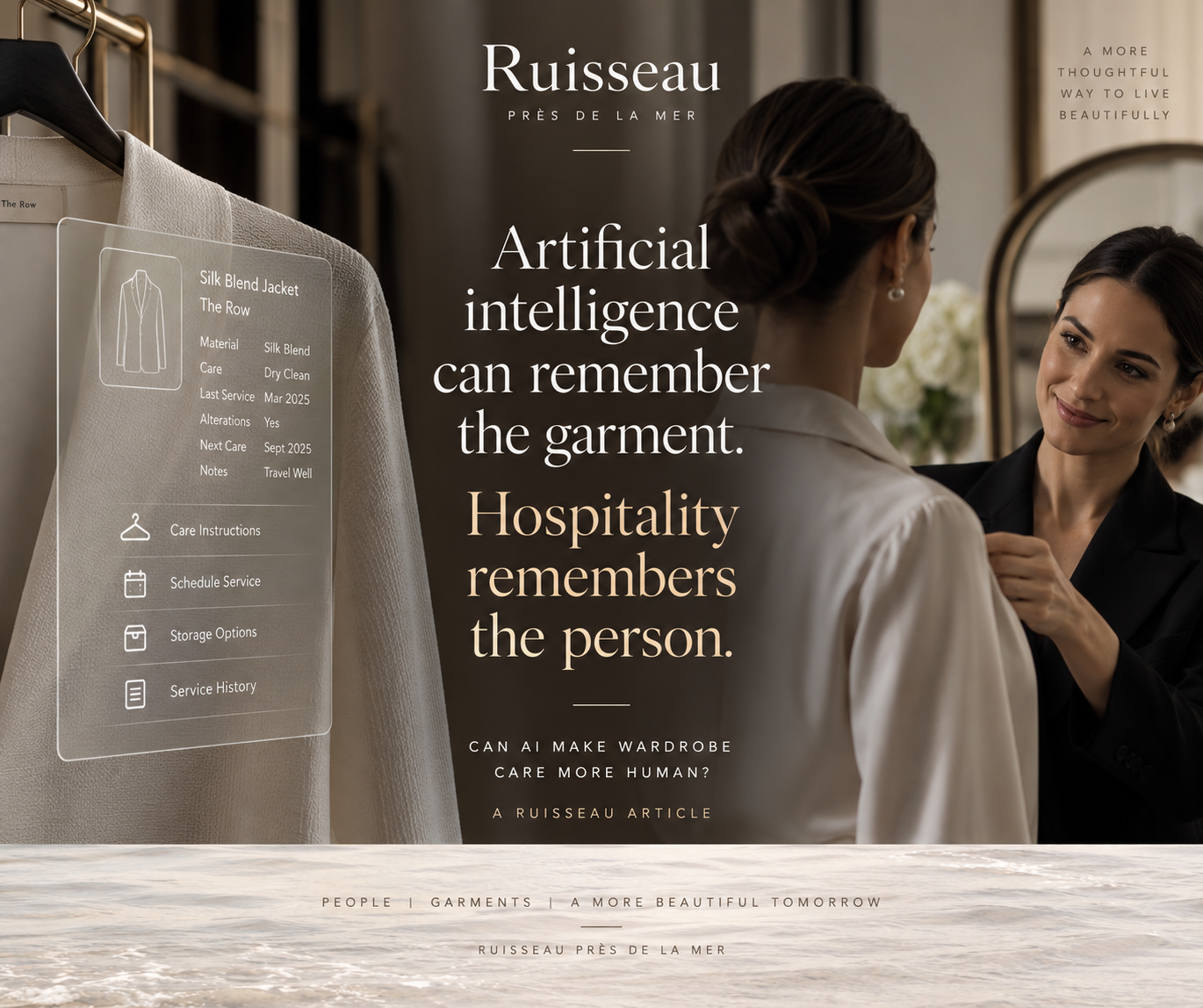Can AI Make Wardrobe Care More Human?